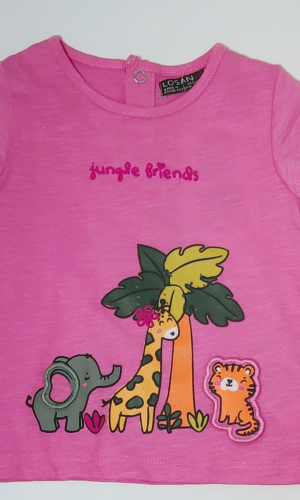 Camiseta  niña safari
